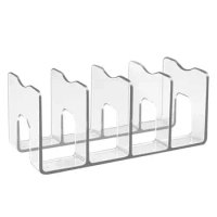 Desktop Multilayer Book Shelves Transparent Divider Bookshelf Wallet Bag Book Divider Display Rack For Office Workplace