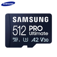 Samsung Pro Ultimate Memory Card 256GB 128GB V30 U3 High Speed Micro SD Card 512GB Class 10 A2 UHS-I For 4K Ultra HD