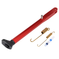 Motorcycle Parking Side Stand Kickstand Spring Foot Stop for Honda CRF300L CRF300 Rally CRF 300L 2021 2022(Red)