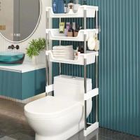 【E家工廠】馬桶置物架 廁所置物架 馬桶架 浴室收納架(033-三層馬桶置物架)