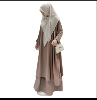 wanset ATIYA / set rock + tunik / bahan crinkle airflow / bussui frenly