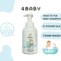 4BABY Head to Toe Foam Wash Baby Shampoo (400ml)