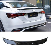 For NISSAN SYLPHY 2020-2023 Years Tail Auto Accessories Rear Lip Car Bodykit Decoration Tail Bright Black Tail Watermark