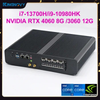 Gaming Mini PC Intel i7 13700H i9 10980HK NVIDIA RTX 4060 8G/RTX 3060 12G DDR5 DDR4 NVMe Windows 11 Mini Computer Gamer WiFi6