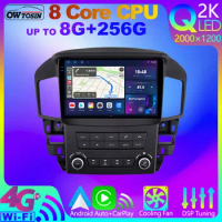 Owtosin QLED 2K Android 12 8+256G CarPlay Car Radio For Toyota Harrier Lexus RX 300 RX300 XU10 1997-2003 4G SIM WiFi GPS Stereo