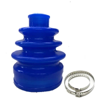 Silicone Blue Outer CV Joint Stretchy Flexi CV Boot Gaiter Clamps Kit Universal Rack Steering Boot Gaiter And Pinion Boot