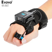 Eyoyo 2D Bluetooth Barcode Scanner Wearable Glove Bar Code Readers Scanning Tools Devices for Store Supermarket Warehouse