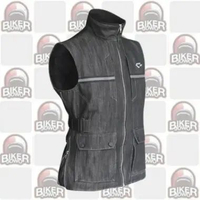 Contin Reign Rompi Riding - Rompi Motor Bikers Vest Anti Angin Original Harian Touring Riding DENIM 