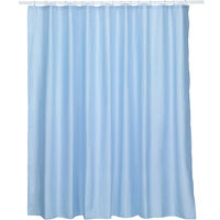 《KELA》簡約防水浴簾(藍240cm) | 乾溼分離 浴室隔簾