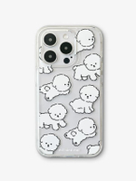 เคสมือถือ 13 Pro Max Fluffy Bichon Clear Hard Jelly case