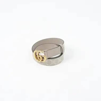 Ikat Pinggang GUCCI GG MARMONT 3CM GHW MONOGRAM BEIGE BELT 100% ORIGINAL 70