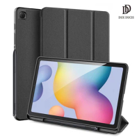Tablet case for Samsung Galaxy Tab S6 Lite Case Smart Sleep Wake DUX DUCIS DOMO Trifold Protective Case with Pencil Holder