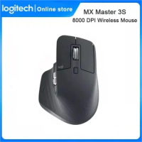 Logitech MX Master 3S Office Wireless Mouse 8000DPI Sensor 2.4GHz Bluetooth Mice For Office MagSpeed Magnetic Roller