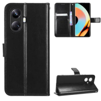 Flip Wallet PU Leather Case for Realme 10 Pro+ Mobile Phone Case Cover Card Holders Realme 10 4G/Realme 10 Pro/Realme 9/Realme 8