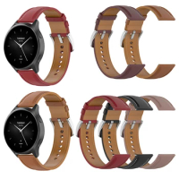 22mm Leather Strap for Xiaomi Watch S2 Universal Watchbands for Huawei Watch Buds 2022 Straps for Honor Amazfit Garmin Fossil