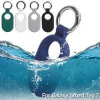 For Samsung Galaxy SmartTag 2 Soft Protective Case Pet Anti Lost Silicone Protector for Samsung Smart Tag2 Sleeve With Hook New