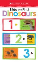 學樂滑樂紙板書 SLIDE AND FIND DINOSAURS 幼兒啟蒙認知學習 #9780545903462
