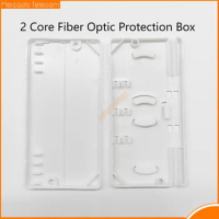 50PCS/bag 2Core Fiber Optic Termination Box Ftth Box 2 In 2 out Fiber Optic Protection Box FTTH Fibe