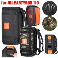 Waterproof Speaker Shoulder Bags for JBL Partybox 110 Large Capacity Foldable Bluetooth Speaker Protection Storage Bag Backpack