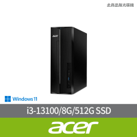 Acer 宏碁 i3四核電腦(Aspire XC-1780/i3-13100/8G/512G SSD/W11)