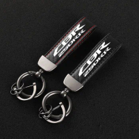 High-Grade Leather Motorcycle keychain Horseshoe Buckle Jewelry for Honda CBR250rr CBR 250rr 2017-2020 Motorcycle Accessories