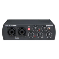 PreSonus AudioBox USB 96 portable audio interface 2 dual-purpose front-panel input channels for singer/songwriters,podcasters