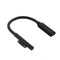 USB Type-C Power Supply for Microsoft Surface Pro 4 5 6 Go 0.2M 15V PD Charging Adapter Cable DC Cord Fast Charger Tablet