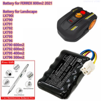Cameron Sino Battery 2500mAh LA0001, LA0002 for FERREX 800m2 2021,for Landxcape LX790i, LX790, LX791, LX792, LX793, LX795, LX796