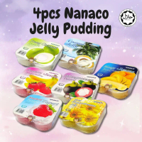 【Makanan Ringan】 \Puding Premium NANACO Halal dengan Nata De Coco (4 x 108g) Bebas Pengawet\" (TANGO