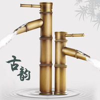 仿古水龍頭全銅竹節戶外防凍防裂加高加厚臺復古臺上盆面盆衛生間 水龍頭/蓮蓬頭/臉盆水龍頭/恒溫水龍頭/節水水龍頭/防濺水龍頭/不鏽鋼水龍頭/全銅水龍頭/廚房水龍頭/浴室水龍頭