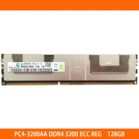 1PCS PC4-3200AA DDR4 3200 ECC REG 128G 128GB For Samsung Memory High Quality Fast Ship