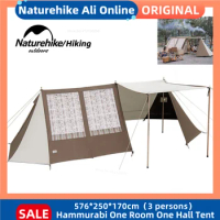 Naturehike One Room One Hall Tent With Window Large Area Various Forms 3 Persons Portable Outdoor Picnic Camping Tent-Hammurabi