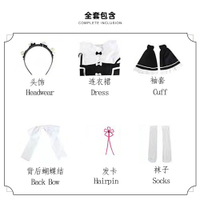 JJ เรมราม cos ชุดแม่บ้าน Obey from Scratch Rem cosplay ชุดคอสเพลย์อนิเมะ 2D สำหรับผู้หญิงมีในสต็อก