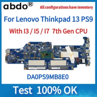 For Lenovo Thinkpad 13 PS9 Laptop Motherboard YOGA S2 DA0PS9MB8E0 CPU I3 7100U/5-7200U/I7-7500U 100% Test Work