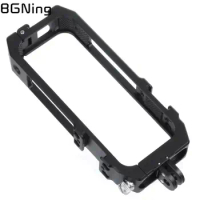 Metal Panoramic Camera Cage for Insta360 ONE X3 X2 X1 Rig Housing Frame Magnetic Cover Foldable Tripod Adapter Cold Shoe Mount