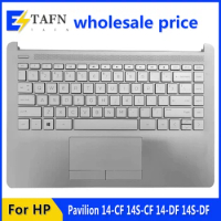 New For HP Pavilion 14-CF 14S-CF 14-DF 14S-DF 14-DK 14S-CR 240 245 G8 TPN-I130 Laptop Palmrest Case Keyboard US Upper Cover