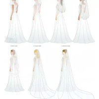 Michelle Royce Customized Wedding Veils custom made length