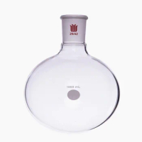 SYNTHWARE Single neck round bottom ball bottle, Joint 29/42, Capacity 25mL-5000mL, Borosilicate Glass Flask, F30