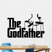 The Godfather Wall Decal Filem Mafia Gangster Vinyl Sticker Hiasan Mural untuk Hiasan Ruang Tamu Bil