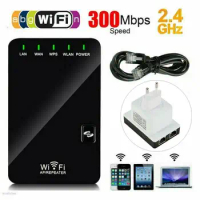 2 in 1 WLAN Repeater 300 Mbps WLAN Signal Booster Access point WiFi Booster Router 802.11n