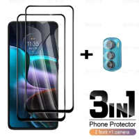 3in1 Black Edge Glass Film For Motorola Edge 30 6.5inch Safety Protective Tempered Glass For Motorola Moto Edge30 Edge 30 Pro