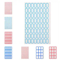 50 Sheets/bag Handwritten Handwritten Price Stickers Blank Price Paper Self-adhesive Label Stickers Blue/red Pastable