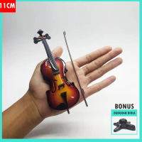Miniatur biola miniatur violin biola mini 16cm pajangan biola MEDIUM
