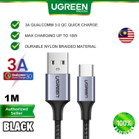 Ống cáp UGREEN USB A sang USB Type C 3A 18W Qualcomm 3.0 QC Sạc nhanh, tốc độ truyền 480Mbps, bền bỉ