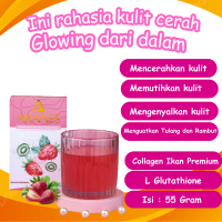 ARANES COLLAGEN DRINK GLUTATHION | PEMUTIH BADAN PRIA WANITA | 1 BOX MINUMAN COLAGEN RASA STROBERY |