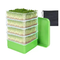 Microgreens Sprouter Horticultural Hydroponic Systems pot Tray Hydroponic Sprouting Tray Sprout Garden Nursery Potted Grow pot