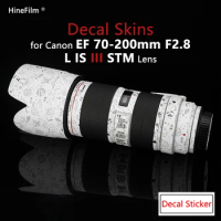 70200 F2.8 III Lens Premium Decal Skin for Canon EF 70-200mm f/2.8L IS III USM Lens Cover Wrap Sticker for canon ef 70 200 skin