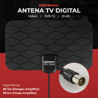 taff Taffware Antena TV Digital Indoor DVB-T2 25dB Grid Jack Male Plug - TFL-D139 Promo tidak baru k