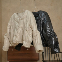 【巴黎精品】鋪棉外套休閒夾克-日系加絨棉服短款女外套2色a1ea34