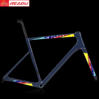 READU Stickers Road Bike Decals 6 Colors Decorative Bicycle Stickers Front Fork Sticker Rear Fork Decals Matte Frame Stickers